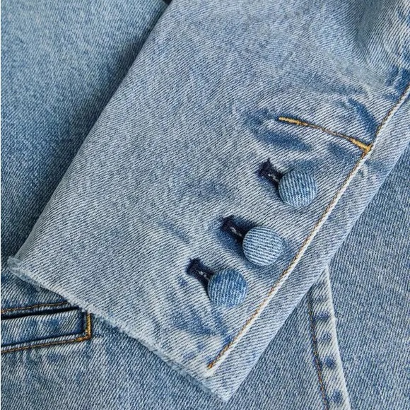 Alice and Olivia Denim Macey Blazer - Picture 3 of 5